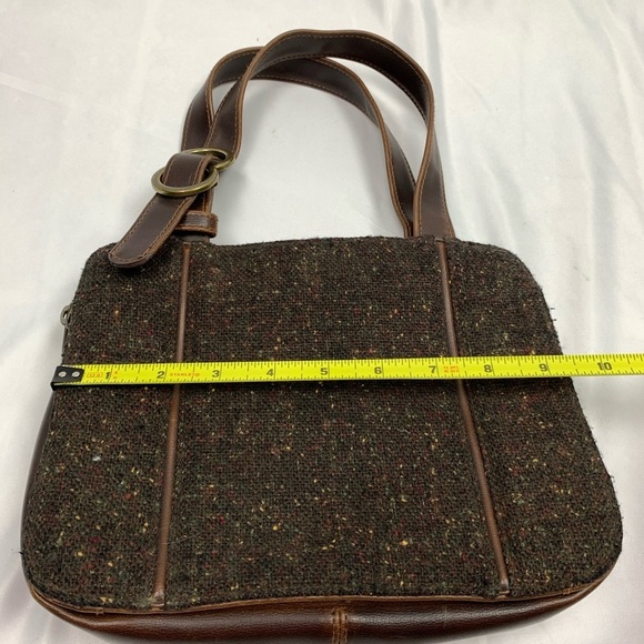 LIZ Claiborne Vintage Brown Tweed Handbag - Picture 5 of 7